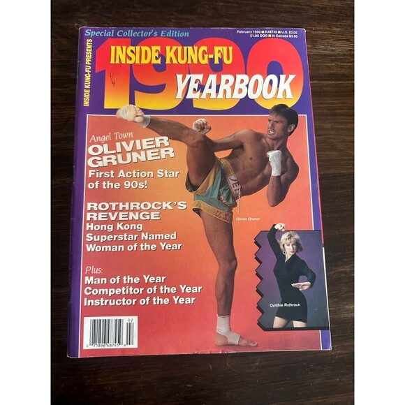 2/90 INSIDE KUNG FU YB CYNTHIA ROTHROCK  OLIVER GRUNER KARATE MARTIAL ARTS - Picture 1 of 2
